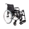 Cadeira de Rodas K2 Alumínio Pés Eleváveis 44cm Branco Ortobras