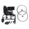 Cadeira de Rodas Alumínio Ortomobil MA3 SLIM 42CM Dobrável em X