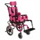 Cadeira de Rodas Postural Ortopédico T1 Rosa Pink com Estofado Rosa