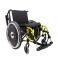 Cadeira de Rodas K3 Alumínio Pés Eleváveis 50cm Amarelo Fluor Ortobras