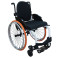 Cadeira de Rodas Monobloco M3 40cm Branco com Pneus Laranja Ortobras 