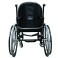 Cadeira de Rodas Monobloco M3 Premium 42cm Preto Roda Sentinell Preta Pneu Cinza Ortobras 