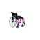 Cadeira de Rodas Monobloco Star Lite 38Cm Rosa Pink Ortobras