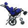 Cadeira de Rodas Postural Ortopédico T1 Branco com Estofado Azul 42/45/50