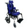 Carrinho Linha Postural T1 Branco com Estofado Azul 38/30/35 Ortobras 