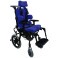 Carrinho Linha Postural T1 Preto com Estofado Azul 38/40/45 Ortobras