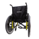 Cadeira de Rodas K3 Alumínio Pés Eleváveis 50cm Amarelo Fluor Ortobras