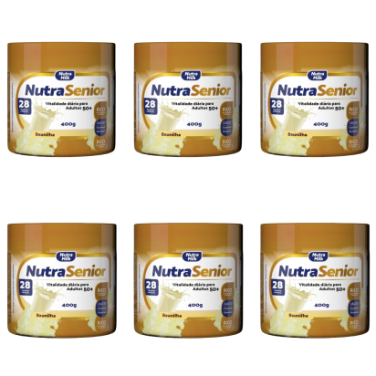 Nutra Senior Adulto 50+ Kit 6 Unidades Complemento Alimentar 400g 