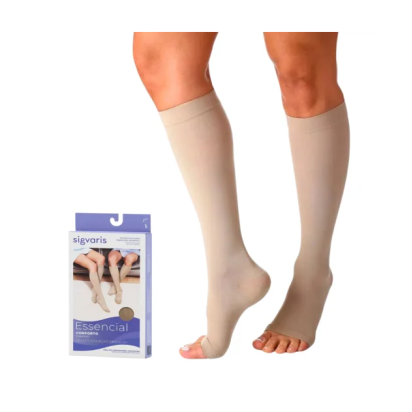 Meia de Compressão 3/4 Natural Sigvaris Select Comfort 30-40 mmHg