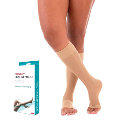 Meia de Compressão 3/4 Venosan Legline 20-30 mmHg Olinda + E-book