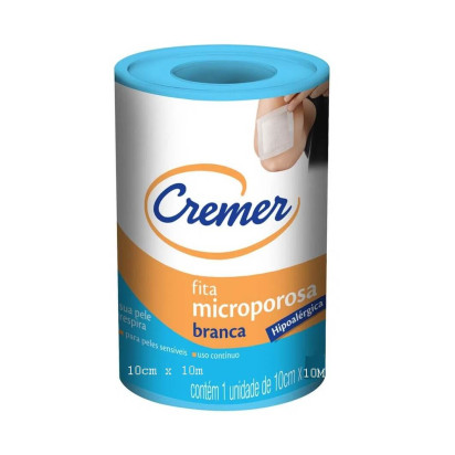 Micropore 10cmX10m Branca com Capa Cremer