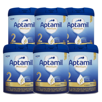 Aptamil 2 Premium 800g - 6 unidades  Danone & E-book