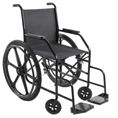 Cadeira de Rodas Nylon Pés Fixos Pneu Inflável PL002 Prolife