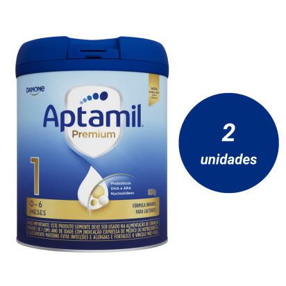 Aptamil Premium 1 Lata 800g Danone - 2 Unidades