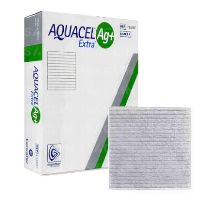 Aquacel Ag+ Extra Curativo Antimicrobiano Hydrofiber Prata Convatec
