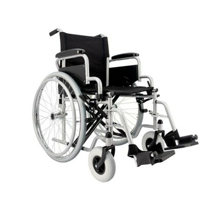 Cadeira de Rodas Dobrável Coyote Aço 44cm - Aço Reforçado, Rodas Grandes