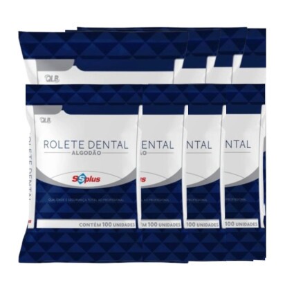 Rolete de Algodão Dental com 100 unidades + E-book