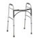 Andador Aluminio 2 Barras Clique Duplo Prata MED130 Cap 135kg - Live Well