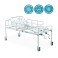 Cama Fawler Simples 2 Manivelas com Grade DX Dellamed