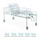 Cama Fawler Simples 2 Manivelas com Grade DX Dellamed