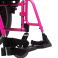 Cadeira de Rodas AVD Alumínio Pés Fixos Rosa Pink Ortobras