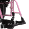 Cadeira de Rodas AVD Alumínio Pés Fixos Rosa Ortobras