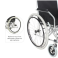 Cadeira de Rodas D100 Dellamed + Andador Articulado 3 Barras Dobrável Hidrolight