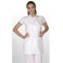 Jaleco Feminino Cavado S/ Manga Gola Padre PP Aspen 