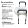 Assento Sanitario Elevado com Barra de Apoio Lateral Pro18
