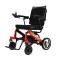 cadeira de rodas motorizada power lite vermelha de lado
