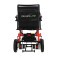 cadeira de rodas motorizada power lite vermelha parte de trás
