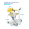 Cadeira de Transferência Multifuncional até 120kg MED 3040 - 4 em 1 com Elevação Manual e Assento Regulável 