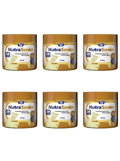 Nutra Senior Adulto 50+ Kit 6 Unidades Complemento Alimentar 400g 