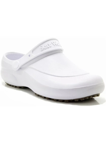 Crocs em E.V.A. Antiderrapante Branco 39/40 Soft Works
