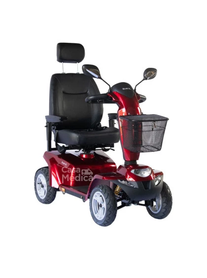 Scooter Scott XL até 181kg na cor Vermelho Metálico da Ottobock