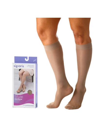 Meia de Compressão 3/4 Sigvaris Audace Ponteira 15-20 mmHg G
