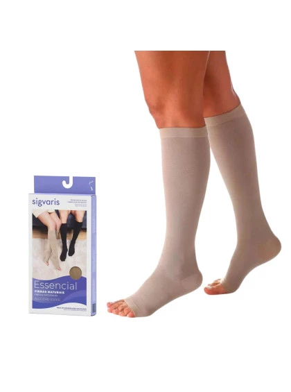 Meia de Compressão 3/4 Sigvaris Algodão Super 20-30 mmHg GG2