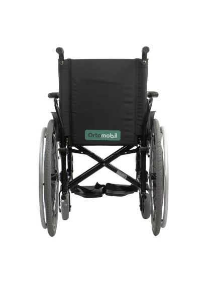 Cadeira de Rodas Dobravel MA3E 46cm Preto Ortomobil