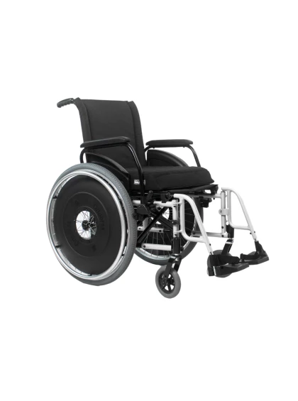 Cadeira de Rodas AVD Alumínio Pés Fixos 40cm Branco Ortobras (Default)
