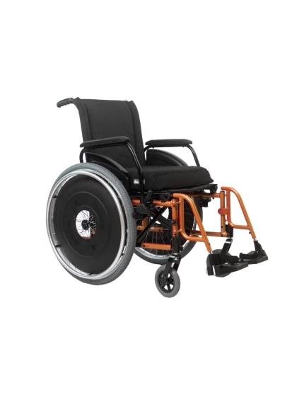 Cadeira de Rodas AVD Alumínio Pés Fixos 44cm Cobre Ortobras