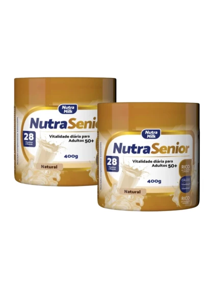 Nutra Senior Adulto 50+ Kit 2 Unidades Complemento Alimentar 400g - Sem Sabor