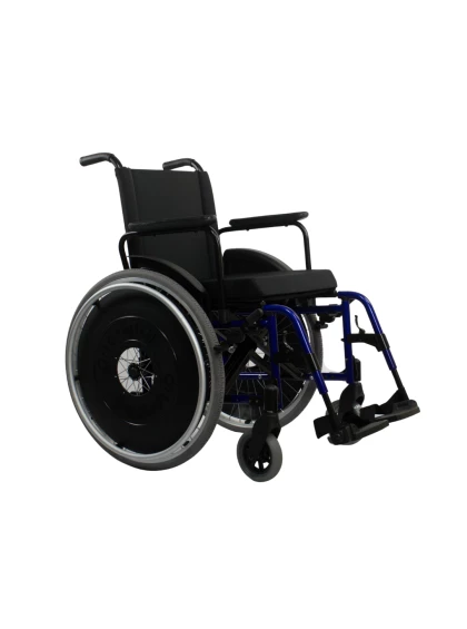 Cadeira de Rodas Dobravel MA3E 48cm Azul Ortomobil