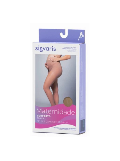 Meia de Compressão Meia-Calça Gestante Sigvaris Comfort 20-30 mmHg G2