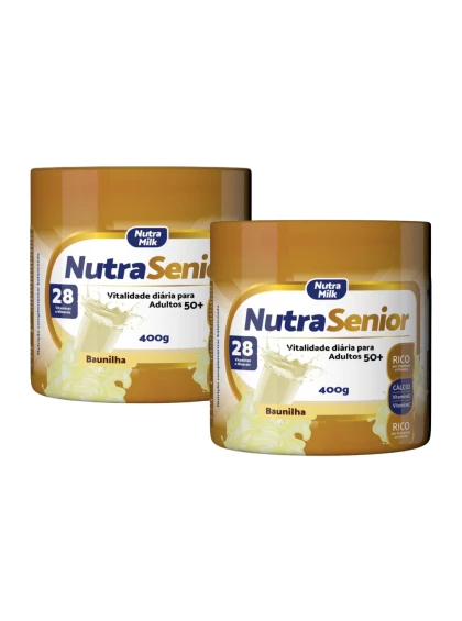 Nutra Senior Adulto 50+ Kit 2 Unidades Complemento Alimentar 400g - Sem Sabor