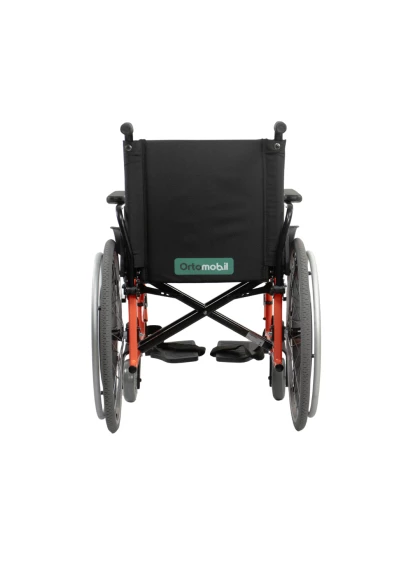 Cadeira de Rodas Dobravel MA3E 42cm Laranja Ortomobil