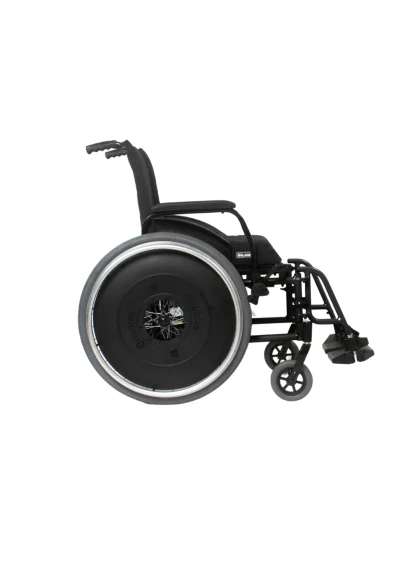 Cadeira de Rodas AVD Alumínio Pés Fixos 42cm Preto Ortobras
