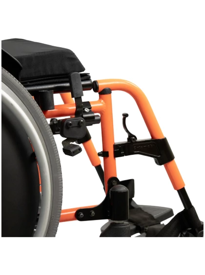 Cadeira de Rodas Dobravel MA3E 42cm Laranja Ortomobil