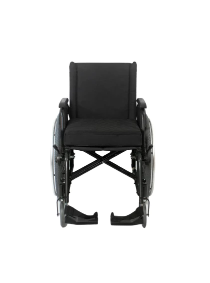 Cadeira de Rodas AVD Alumínio Pés Fixos 50cm Preto Ortobras