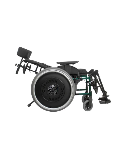 Cadeira de Rodas MA3R Alumínio 48cm Verde Reclinável Ortomobil