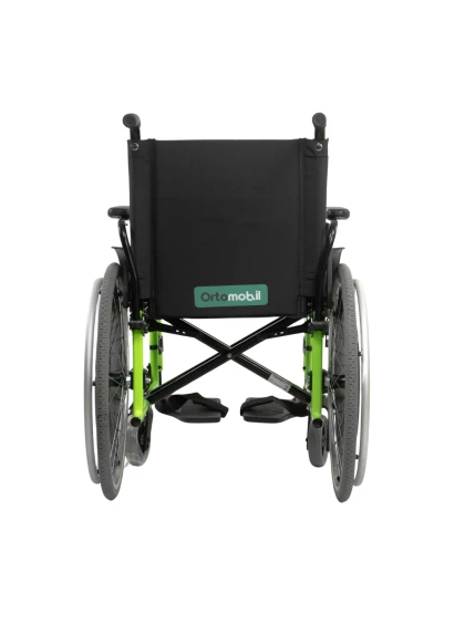 Cadeira de Rodas Dobravel MA3E 42cm Verde Fluor Ortomobil
